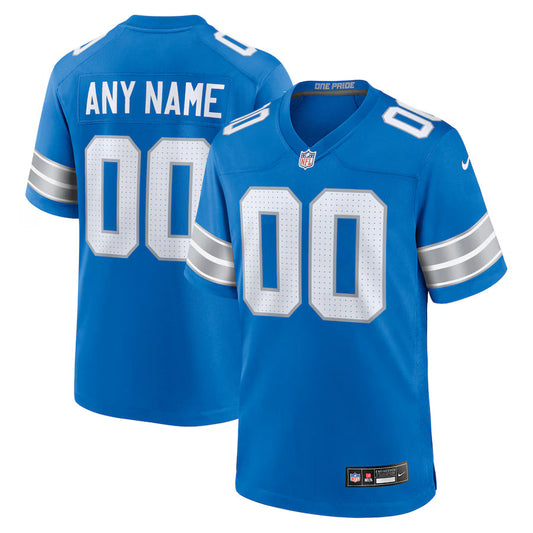 Detroit Lions Custom Game Jersey - Blue -