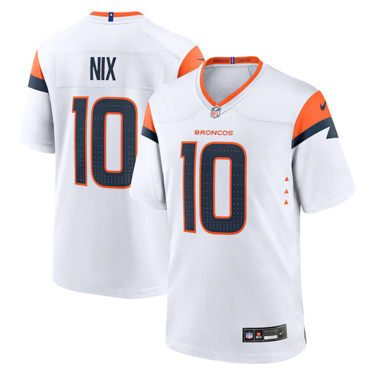 Bo Nix Denver Broncos Game Jersey - White -