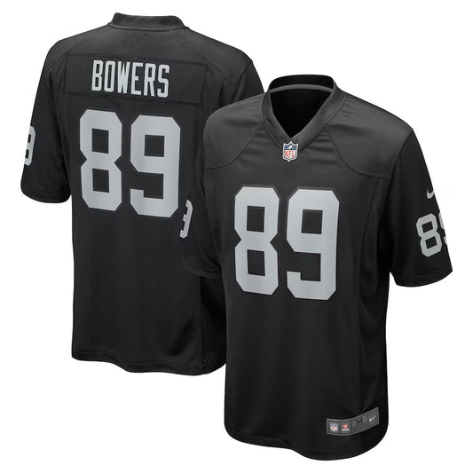 Brock Bowers Las Vegas Raiders Player Game Jersey - Black -