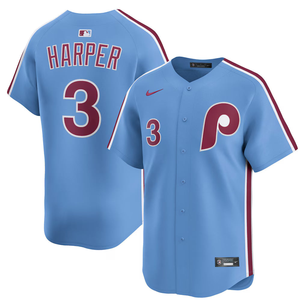 Bryce Harper Philadelphia Phillies Player Jersey - Light Blue