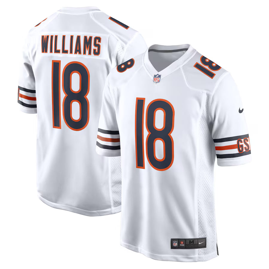 Caleb Williams Chicago Bears First Round Pick Player Game Jersey - White -