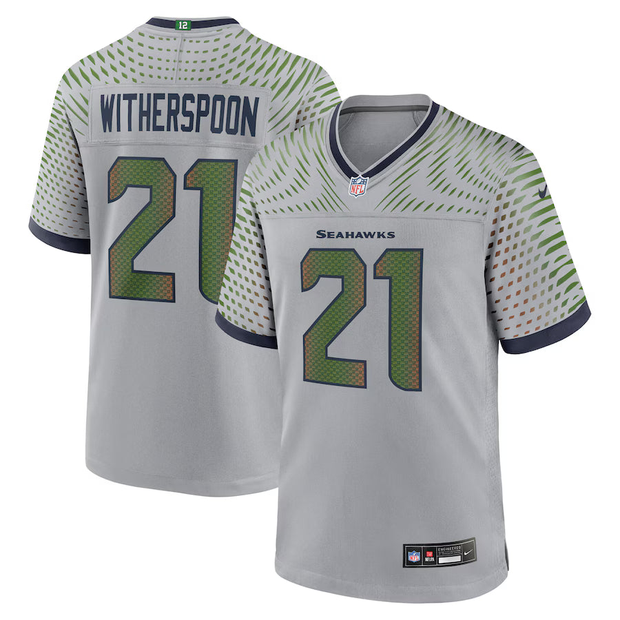Devon Witherspoon Seattle Seahawks 2025 Rivalries Collection Game Jersey - Wolf Gray -