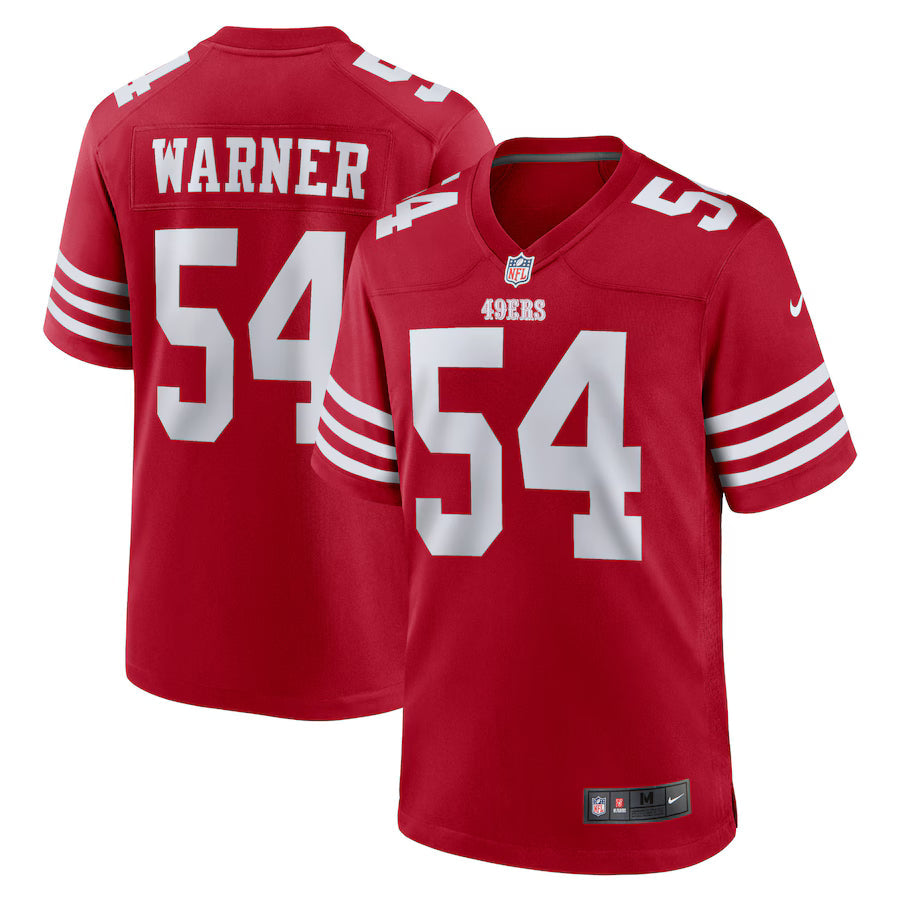 Fred Warner San Francisco 49ers Player Game Jersey - Scarlet -