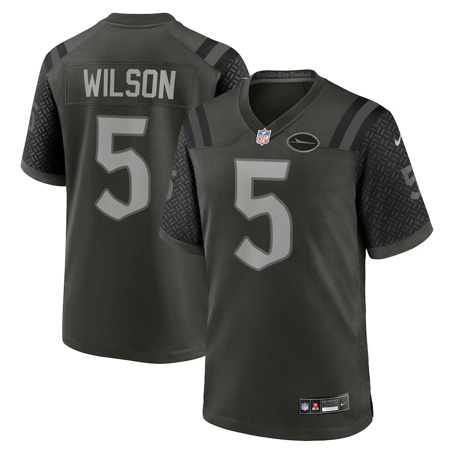 Garrett Wilson New York Jets 2025 Rivalries Collection Game Jersey - Gotham Green -