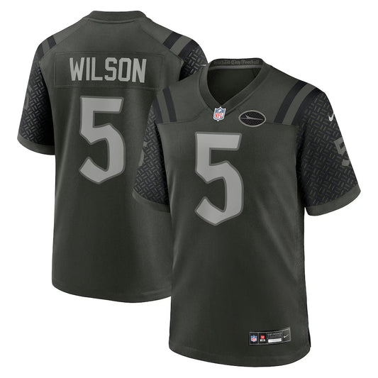 Garrett Wilson New York Jets 2025 Rivalries Collection Game Jersey - Gotham Green -