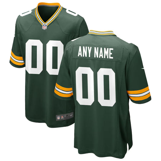 Green Bay Packers Custom Game Jersey - Green -