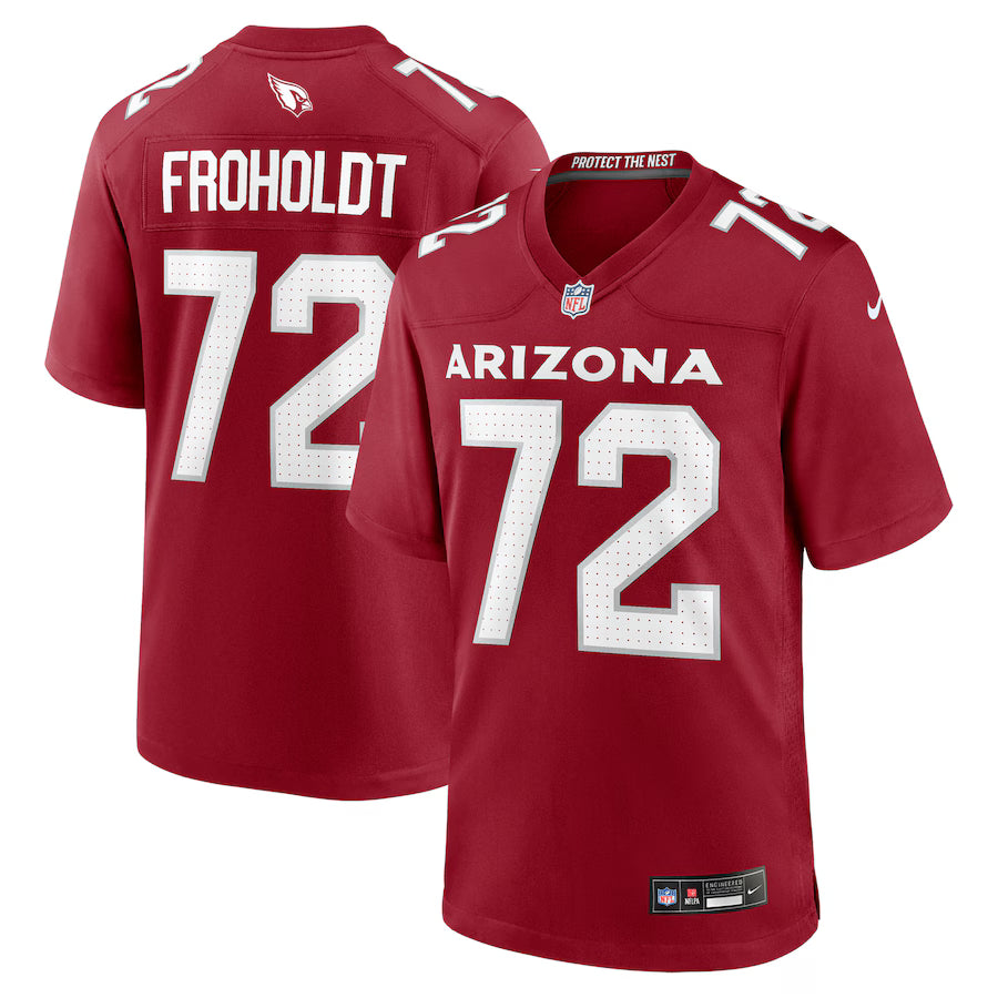 Hjalte Froholdt Arizona Cardinals Team Game Jersey - Cardinal -