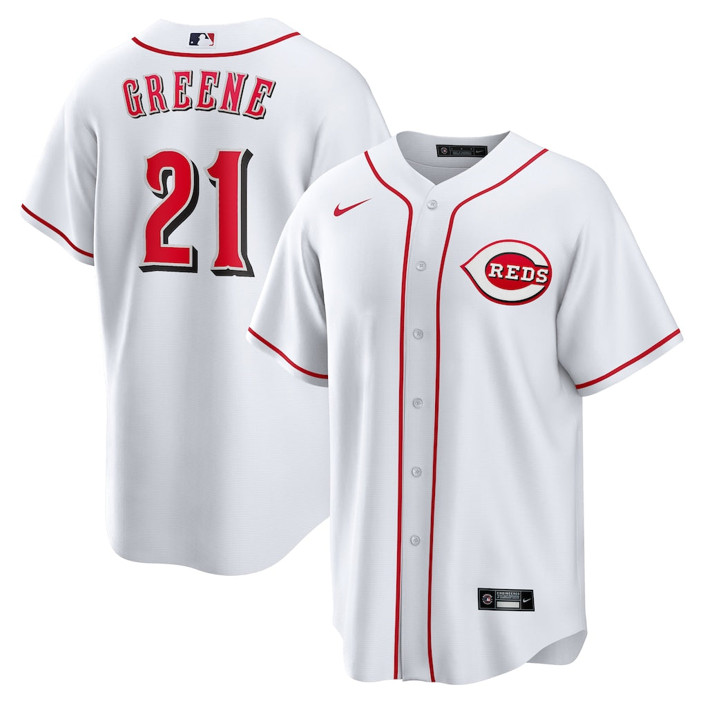 Hunter Greene Cincinnati Reds Jersey - White