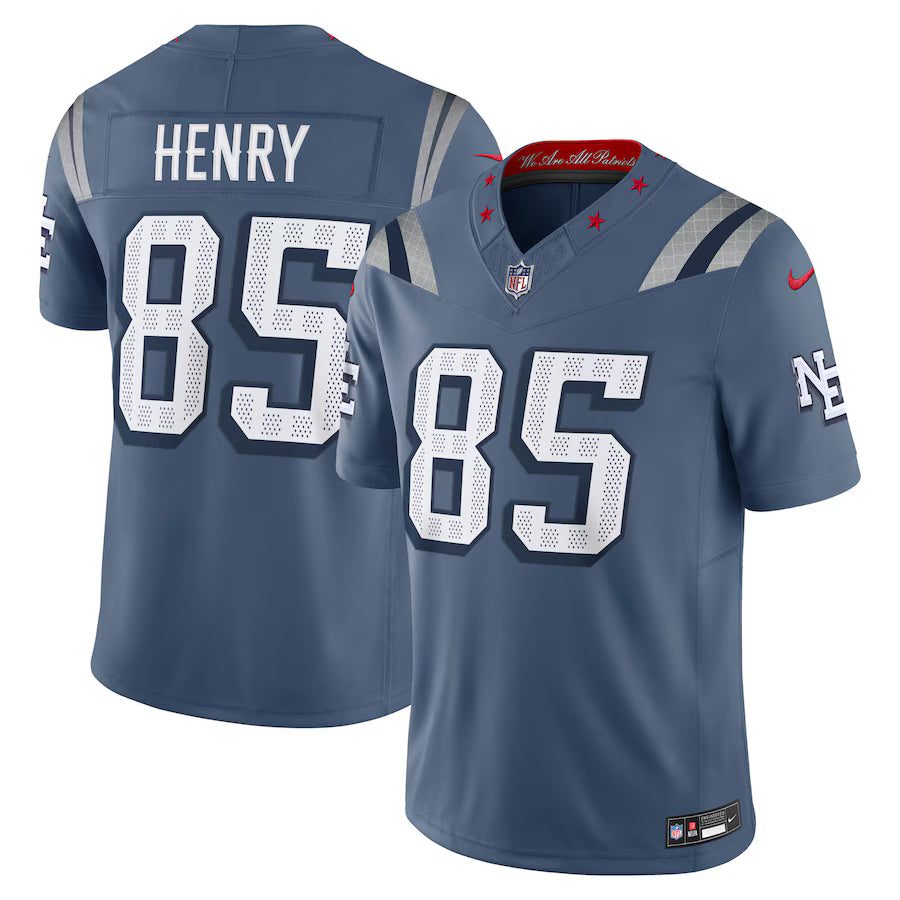 Hunter Henry New England Patriots 2025 Rivalries Collection Limited Jersey - Storm Blue -