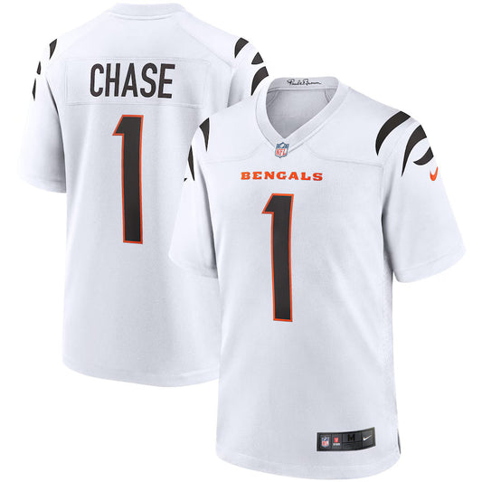 Ja'Marr Chase Cincinnati Bengals Game Jersey - White -