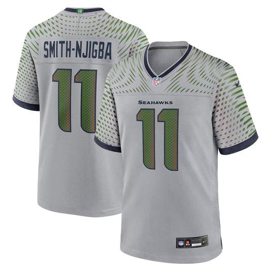 Jaxon Smith-Njigba Seattle Seahawks 2025 Rivalries Collection Game Jersey - Wolf Gray -