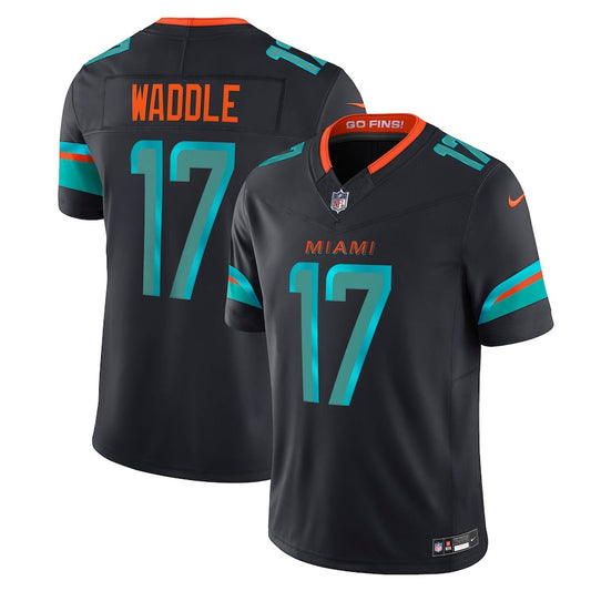 Jaylen Waddle Miami Dolphins 2025 Rivalries Collection Limited Jersey - Pitch Blue -