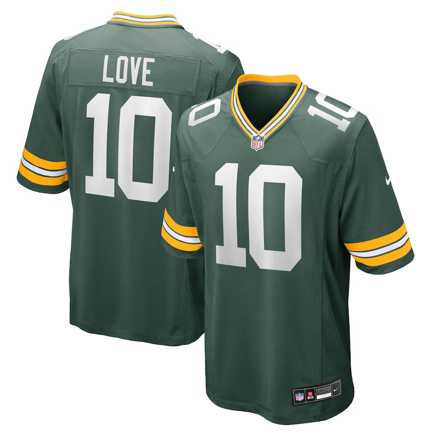 Jordan Love Green Bay Packers Player Game Jersey - Green -