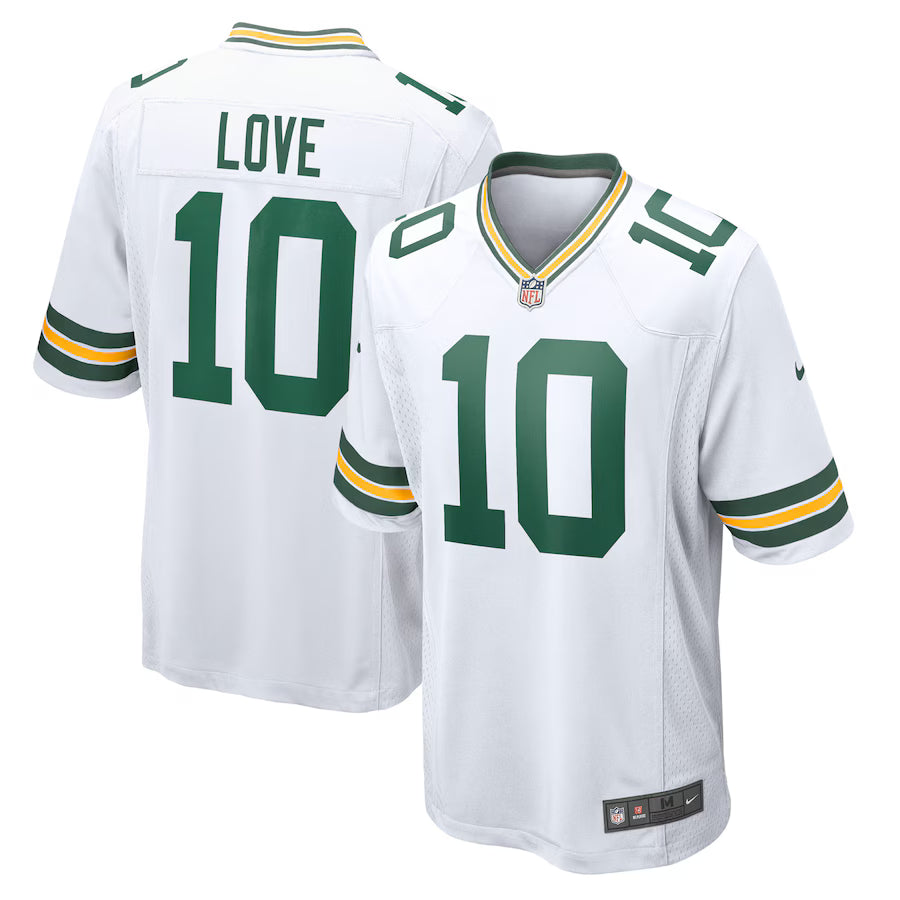 Jordan Love Green Bay Packers Game Jersey - White -