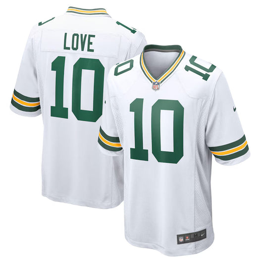 Jordan Love Green Bay Packers Game Jersey - White -