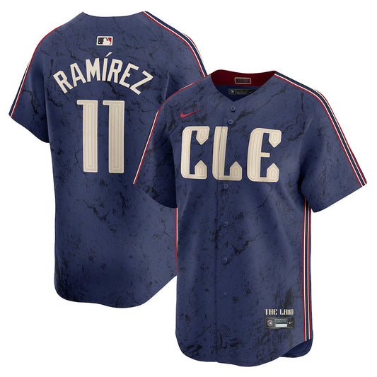 José Ramírez Cleveland Guardians City Connect Limited Player Jersey - Navy