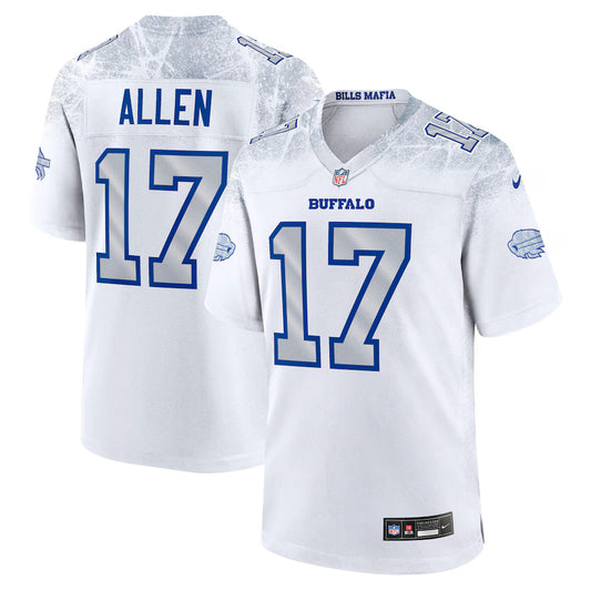 Men's Josh Allen White Buffalo Bills 2025 Rivalries Collection Game Jersey
