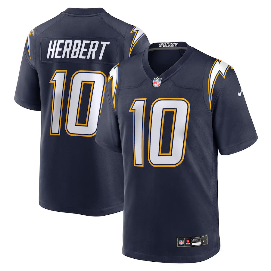 Justin Herbert Los Angeles Chargers Alternate Super Chargers Game Player Jersey - Navy -