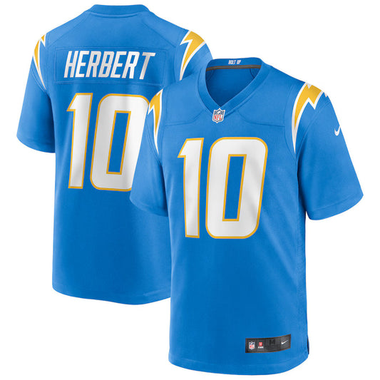 Justin Herbert Los Angeles Chargers Player Game Jersey - Powder Blue -