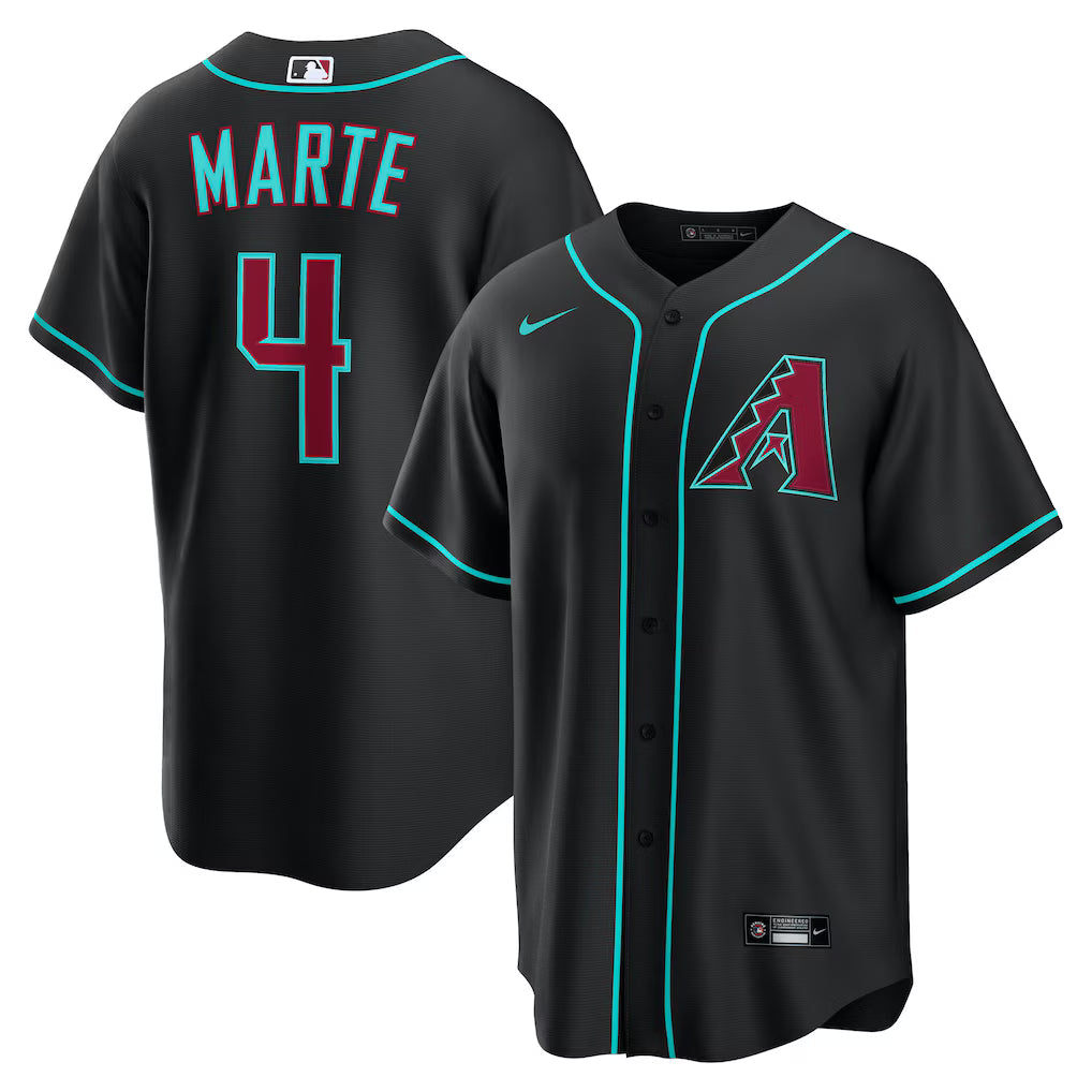 Ketel Marte Arizona Diamondbacks Jersey - Black