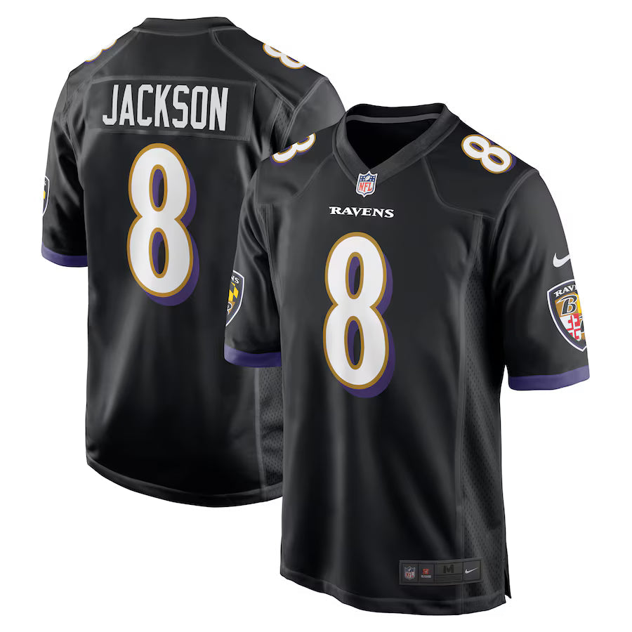 Lamar Jackson Baltimore Ravens Alternate Game Jersey - Black -