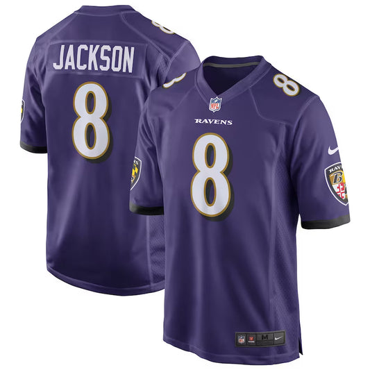 Lamar Jackson Baltimore Ravens Game Jersey - Purple -