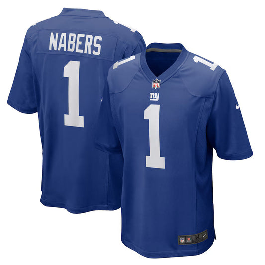 Malik Nabers New York Giants Player Game Jersey - Royal -