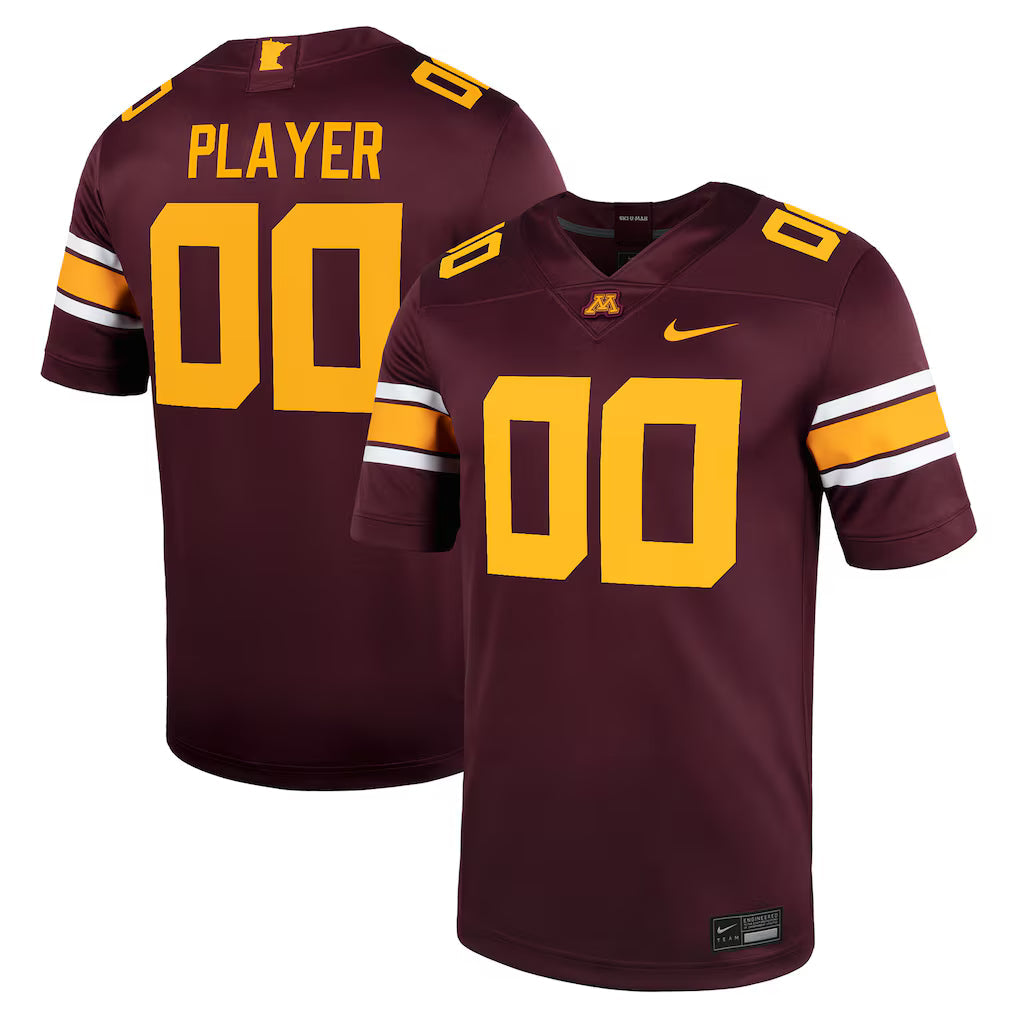 Minnesota Golden Gophers NIL Pick-A-Player Football Game Jersey - Maroon -