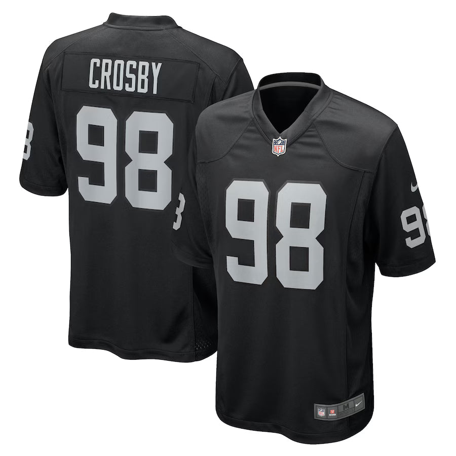 Maxx Crosby Las Vegas Raiders Game Jersey - Black -