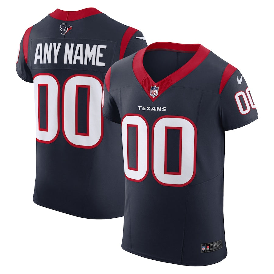 Houston Texans Vapor F.U.S.E. Elite Custom Jersey - Navy -