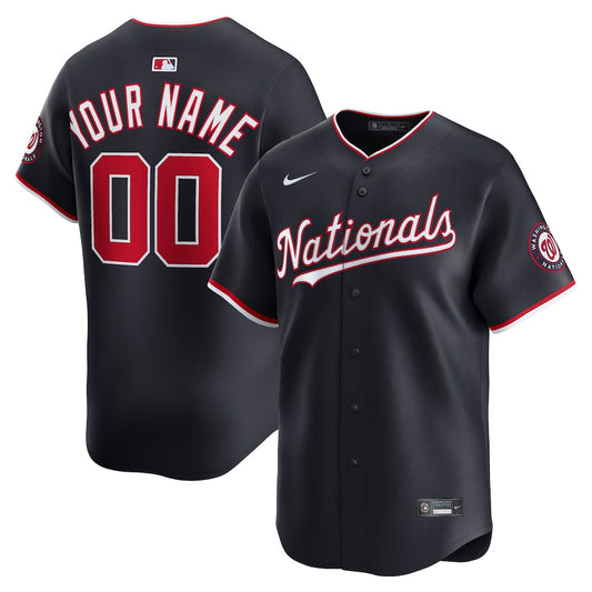 Washington Nationals Limited Custom Jersey - Navy