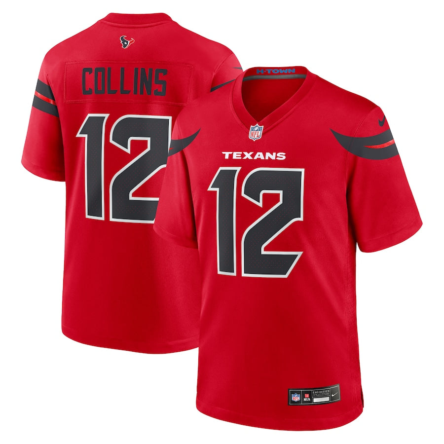 Nico Collins Houston Texans Alternate Game Jersey - Red -