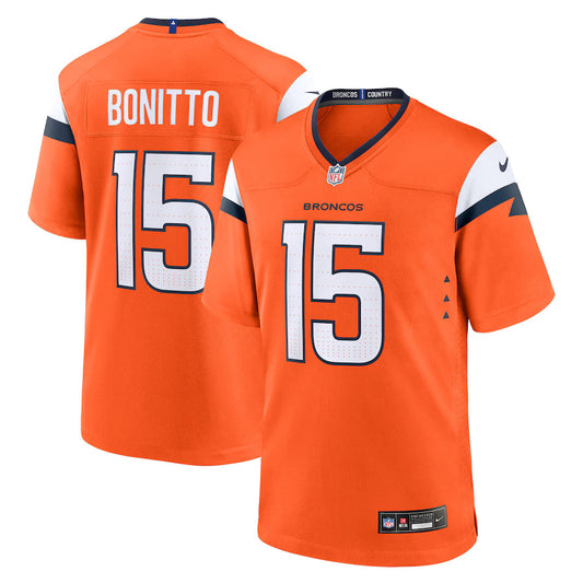 Nik Bonitto Denver Broncos Team Game Jersey - Orange -