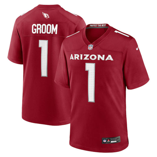 Number 1 Groom Arizona Cardinals Game Jersey - Cardinal -