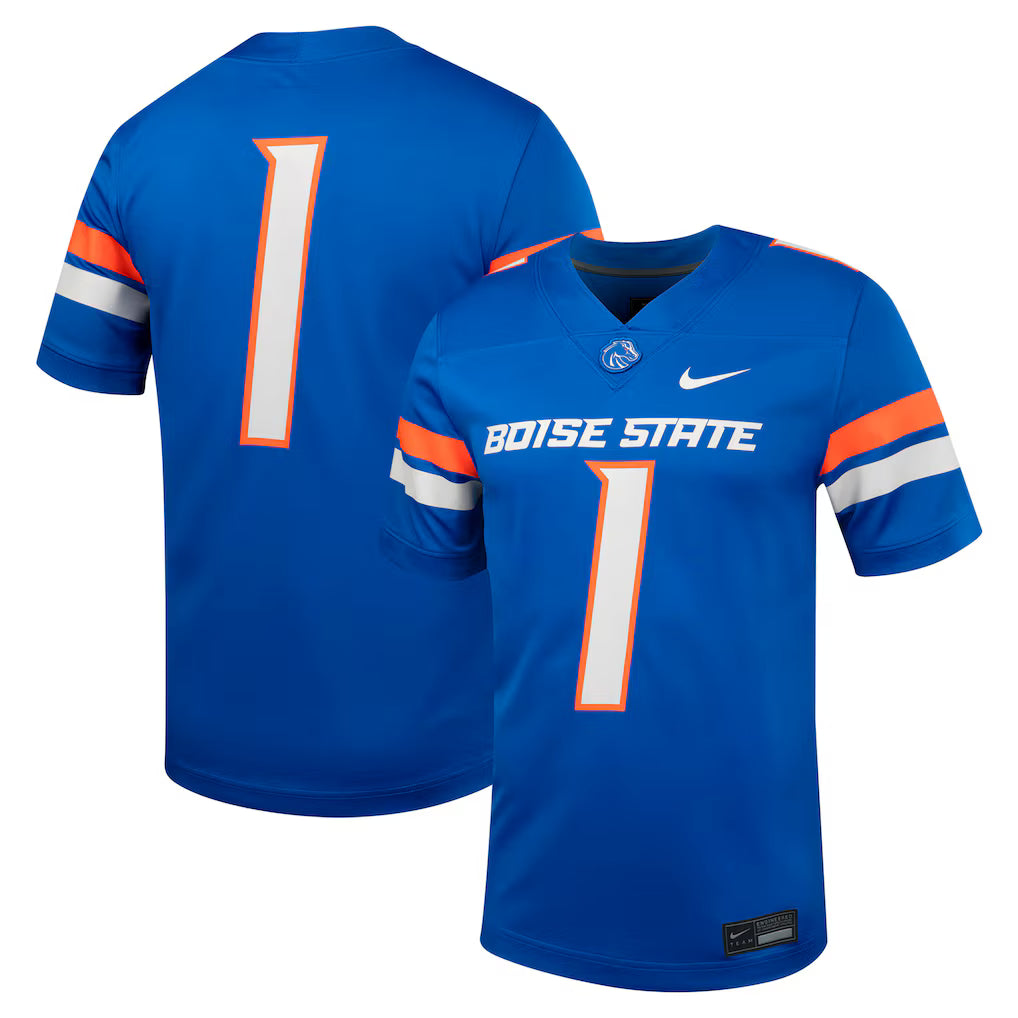 #1 Boise State Broncos Untouchable Football Jersey - Royal -
