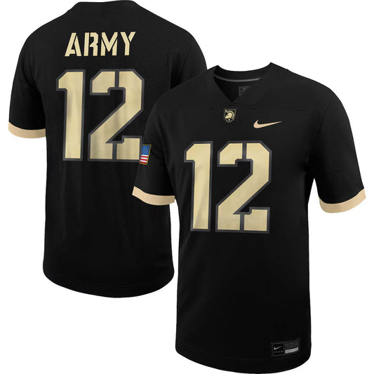 #12 Army Black Knights Untouchable Football Jersey - Black -