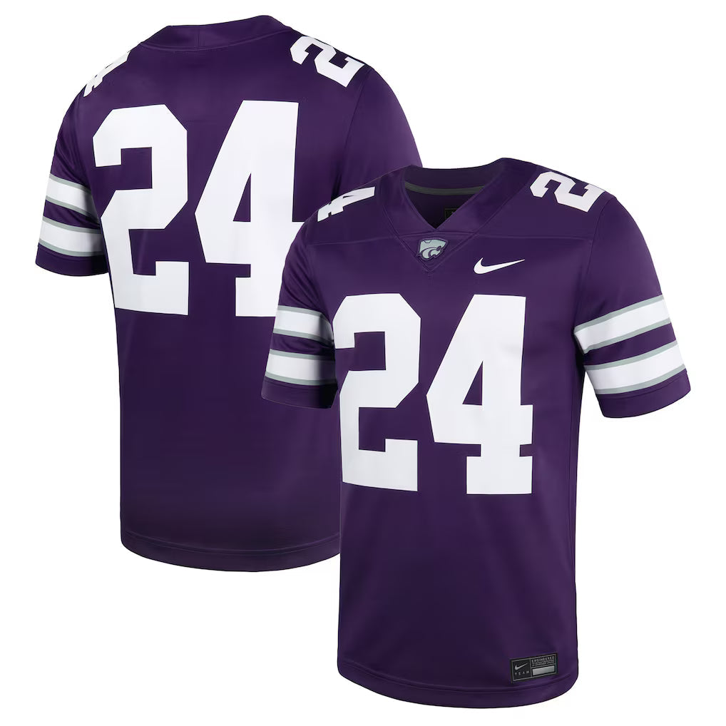 #24 Kansas State Wildcats Untouchable Football Jersey – Purple -