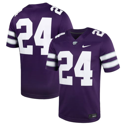 #24 Kansas State Wildcats Untouchable Football Jersey – Purple -