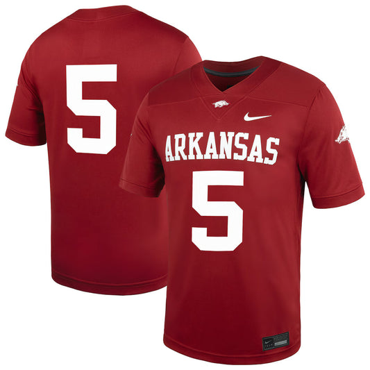 #5 Arkansas Razorbacks Untouchable Football Jersey – Cardinal -