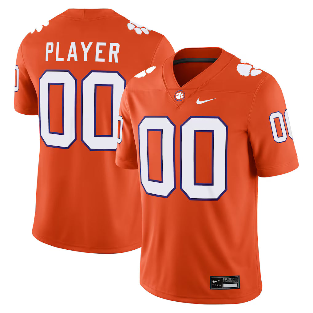 Clemson Tigers NIL Pick-A-Player Game Jersey - Orange -