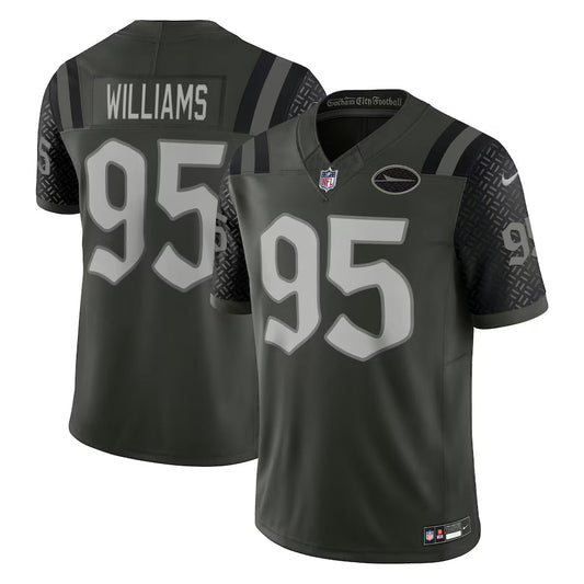 Quinnen Williams New York Jets 2025 Rivalries Collection Limited Jersey - Gotham Green -