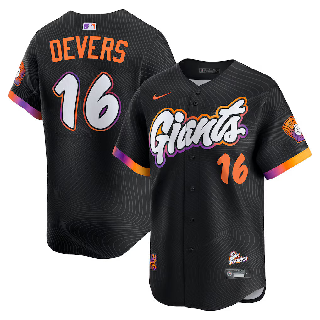 Rafael Devers San Francisco Giants 2025-26 City Connect Limited Player Jersey - Black