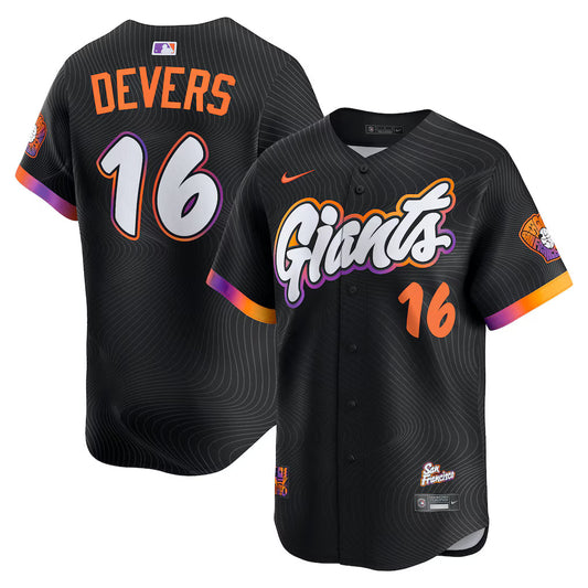 Rafael Devers San Francisco Giants 2025-26 City Connect Limited Player Jersey - Black