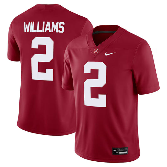 Ryan Williams Alabama Crimson Tide NIL Football Game Jersey - Crimson -