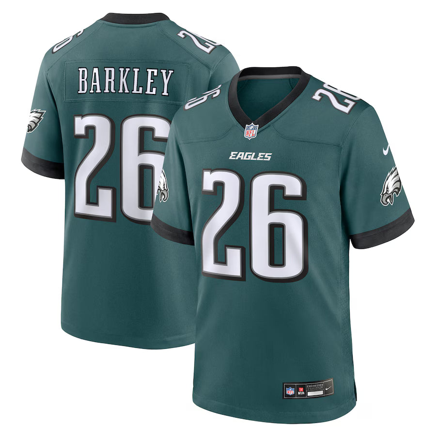 Saquon Barkley Philadelphia Eagles Game Player Jersey - Midnight Green -