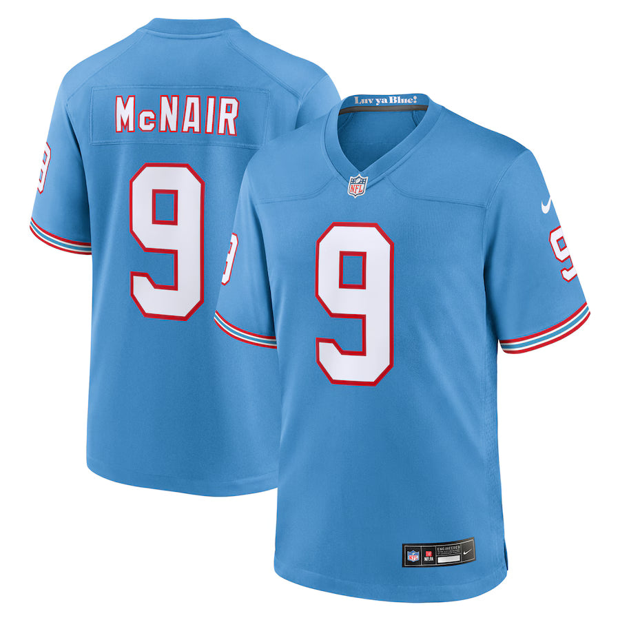 Steve McNair Tennessee Titans Retired Player Alternate Game Jersey - Light Blue -