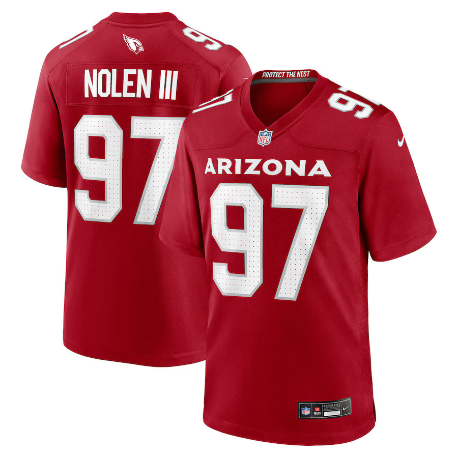 Walter Nolen Arizona Cardinals 2025 Draft First Round Pick Game Jersey - Cardinal -
