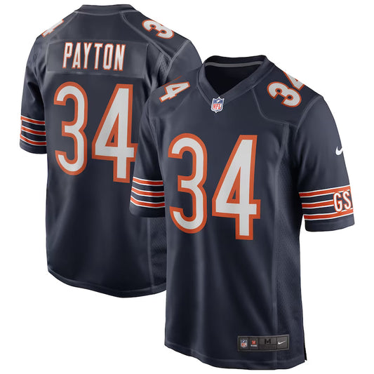 Walter Payton Chicago Bears Game Retired Player Jersey - Navy -