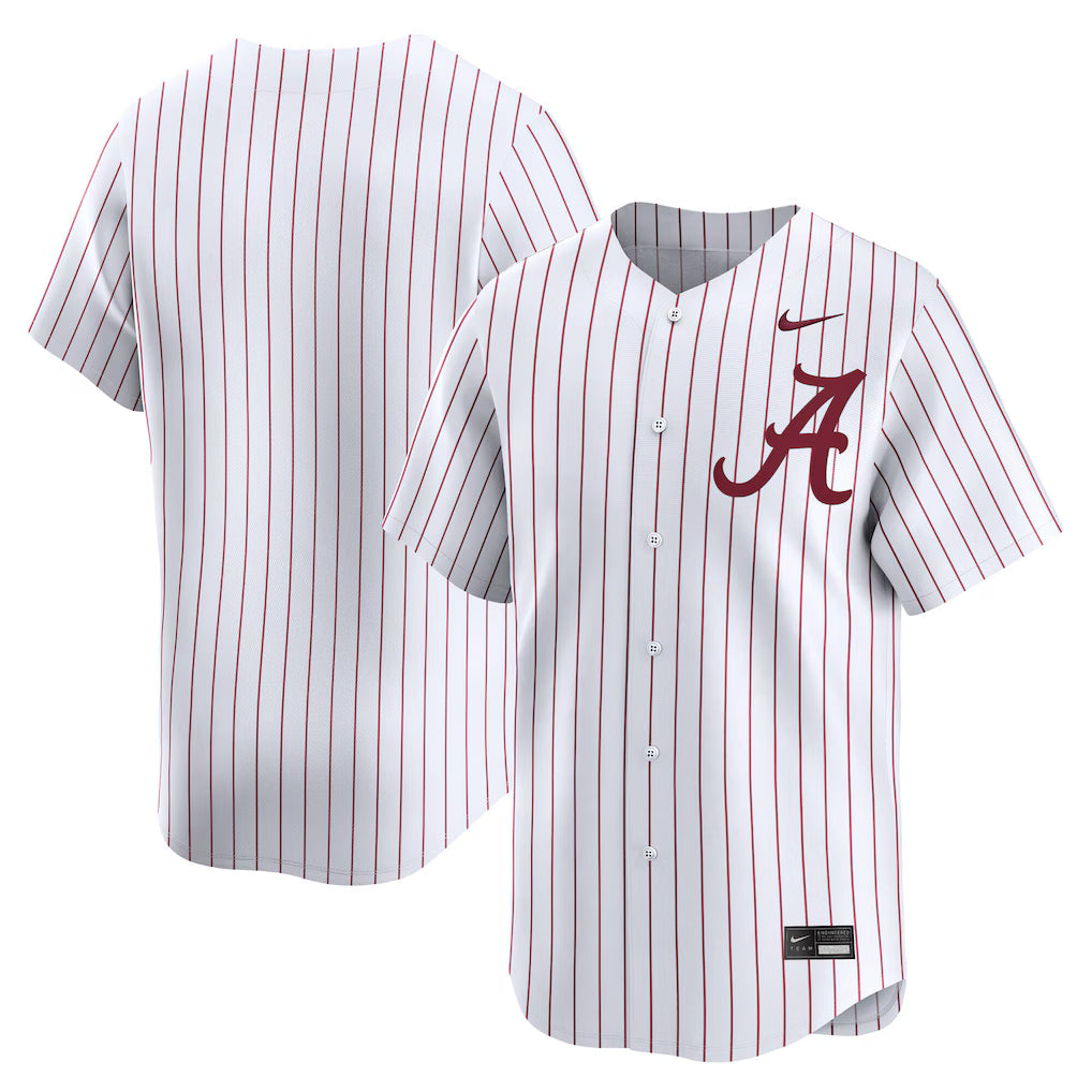 Alabama Crimson Tide College Limited Baseball Jersey - White -