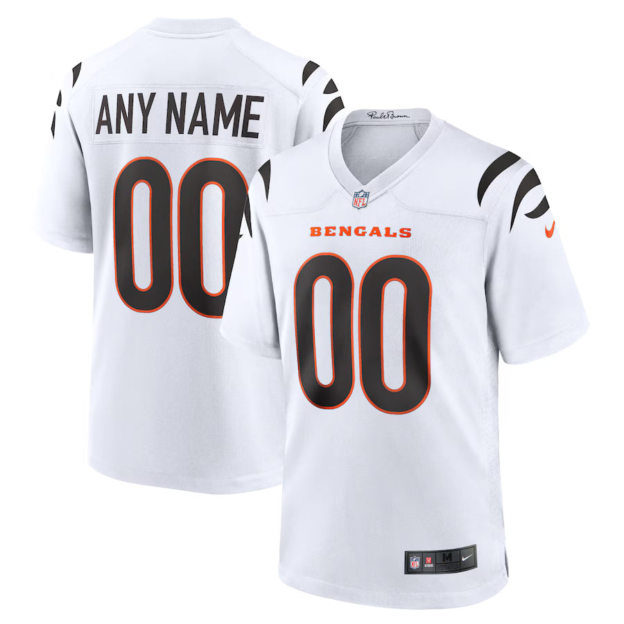 Cincinnati Bengals Game Custom Jersey - White -